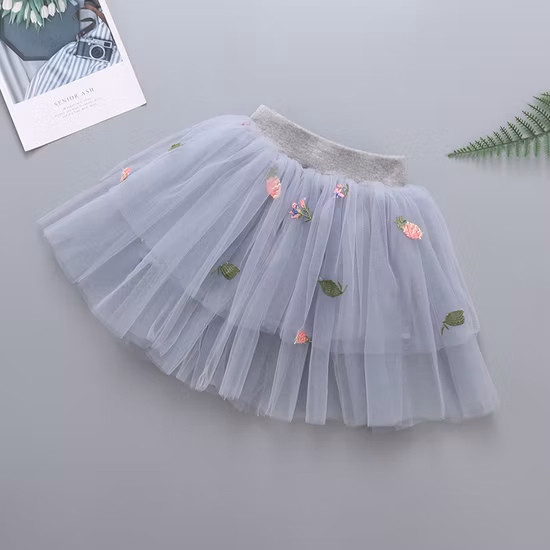 Heißer Verkauf Silber Sparkle Star Druck Mädchen Tutu Rock für Kinder