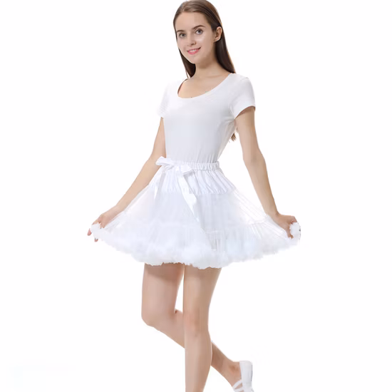 Frühling und Herbst Tutu Rock Puff Prinzessin Kleid Erwachsene Mesh Halb