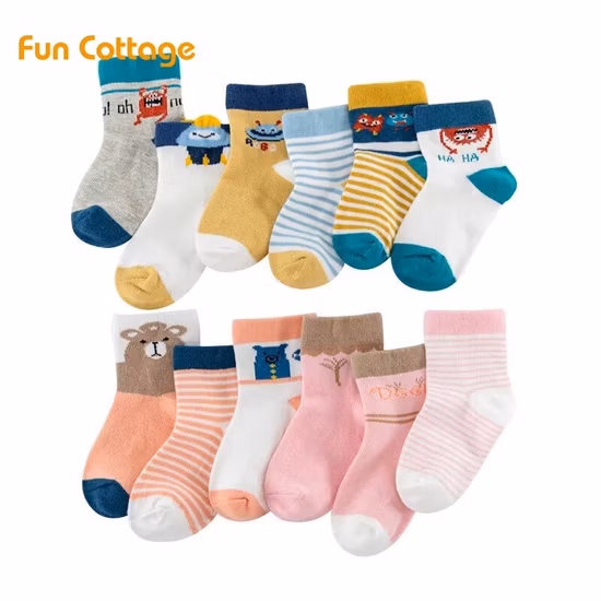 rutschfeste Kleinkind-Socken Grips Baby Mädchen Jungen 6er-Pack rutschfeste Söckchen für Kinder