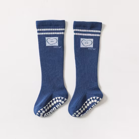 Rutschfeste Baby-Socken, Kleinkind-Socken mit Griffen am Knie für Kleinkinder, Kinder, kleine Mädchen und Jungen